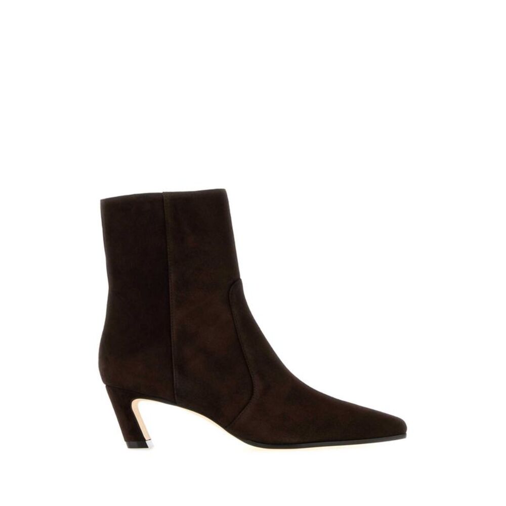 Stuart Weitzman Women Dark Brown Suede Ankle Boots
